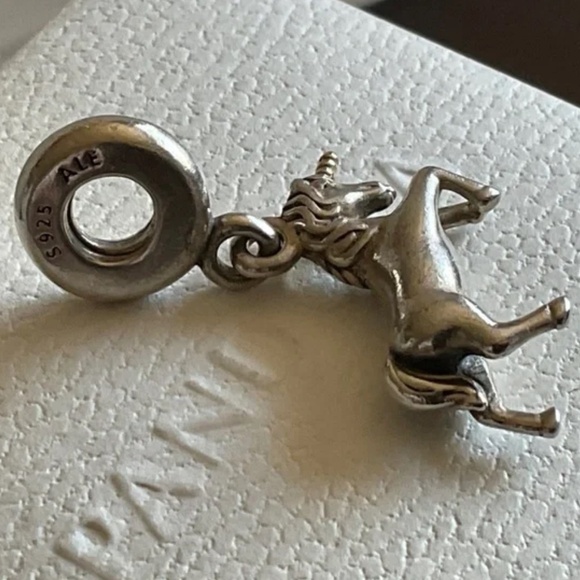 Pandora Silver Unicorn Bracelet Charm - Picture 3 of 3
